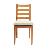 Ash Wood Cushioned Dining Chairs (2) | OROA Modern Lance