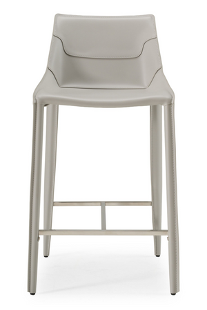 Saddle Leather Counter Stool | OROA Modern Halo | Oroa.com