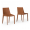 Saddle Leather Dining Chairs (2) | OROA Modern Halo | Oroa.com