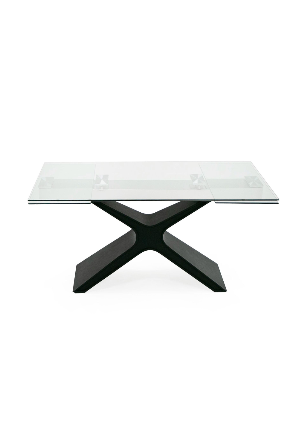 Black Glass Extendable Dining Table | OROA Modern Adler | Oroa.com