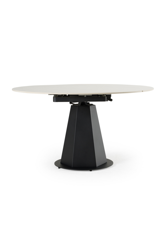 White Ceramic Extendable Dining Table | OROA Modern Barela | Oroa.com