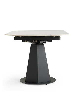 White Ceramic Extendable Dining Table | OROA Modern Barela | Oroa.com