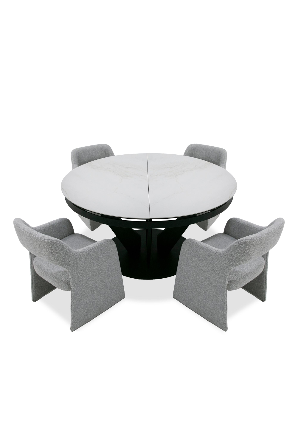 Black Ceramic Extendable Dining Table | OROA Modern Alberta | Oroa.com
