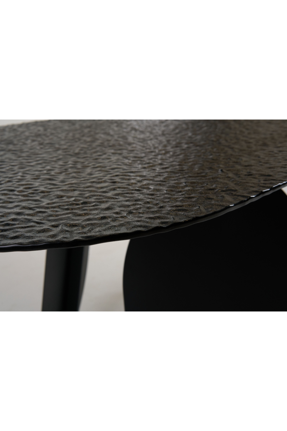Hammered Gray Glass Dining Table | OROA Modern Maxine | Oroa.com