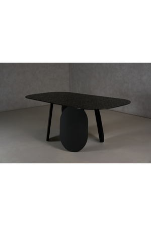Hammered Gray Glass Dining Table | OROA Modern Maxine | Oroa.com