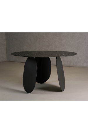 Round Gray Glass Dining Table | OROA Modern Maxine | Oroa.com