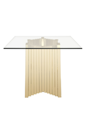 Gold Base Glass Dining Table | OROA Modern Buquet | Oroa.com