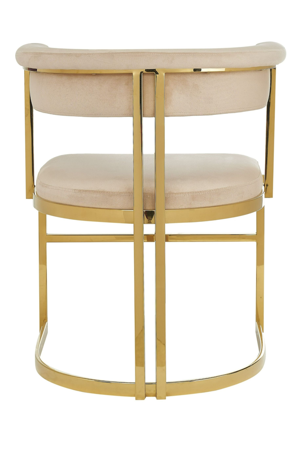 Beige Velvet Gold Dining Frame | OROA Modern Munith | Oroa.com