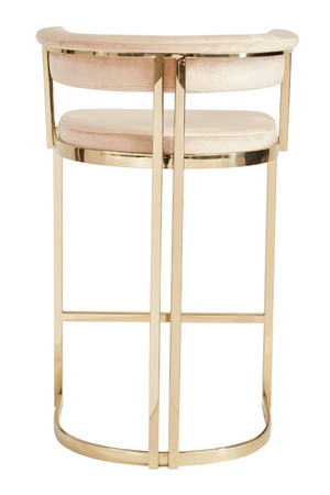 Beige Velvet Counter Stool | OROA Modern Munith | Oroa.com