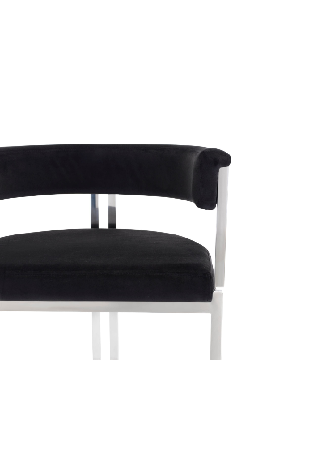 Black Velvet Counter Stool | OROA Modern Munith | Oroa.com