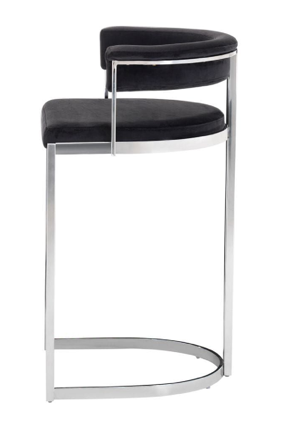 Black Velvet Counter Stool | OROA Modern Munith | Oroa.com