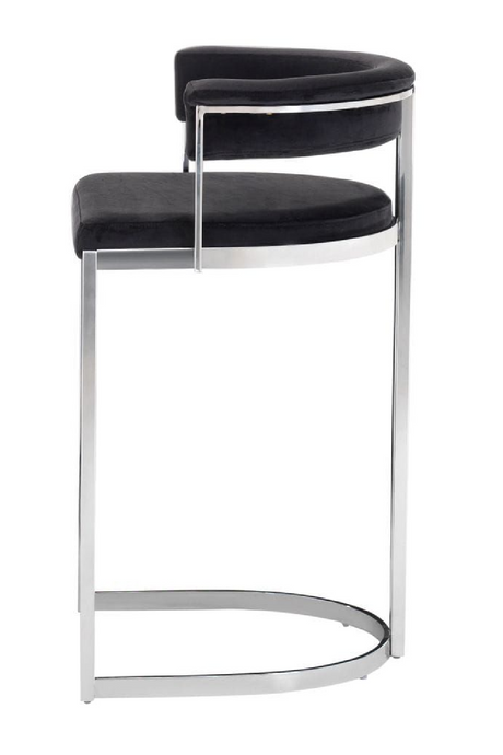 Black Velvet Counter Stool | OROA Modern Munith | Oroa.com