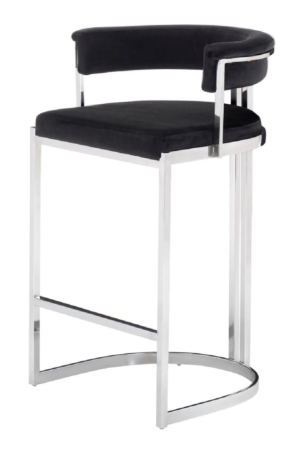 Black Velvet Counter Stool | OROA Modern Munith | Oroa.com