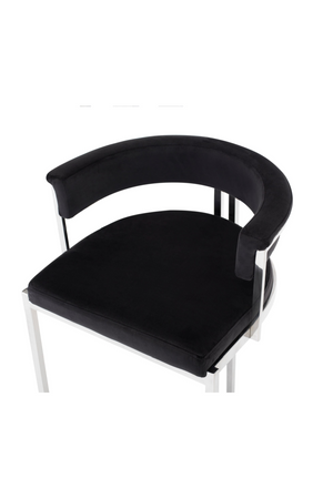 Black Velvet Counter Stool | OROA Modern Munith | Oroa.com