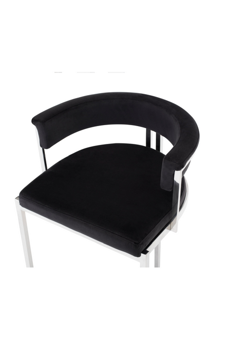Black Velvet Counter Stool | OROA Modern Munith | Oroa.com