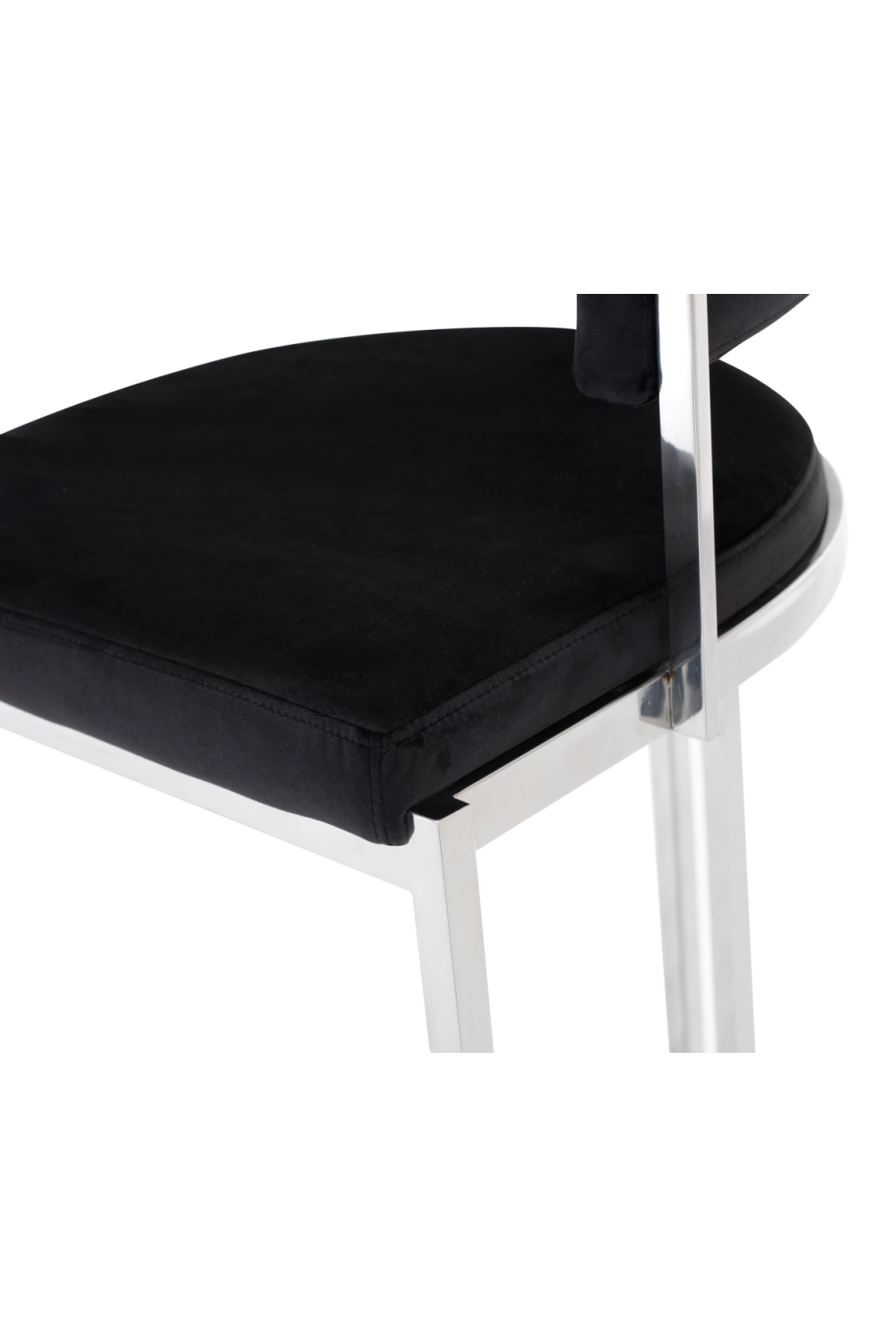 Black Velvet Counter Stool | OROA Modern Munith | Oroa.com