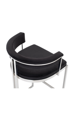 Black Velvet Counter Stool | OROA Modern Munith | Oroa.com