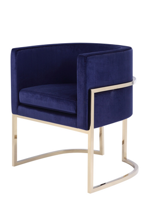 Blue Velvet Kids Chair | OROA Modern Betsy | Oroa.com