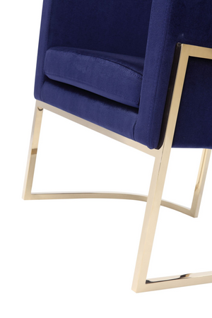 Blue Velvet Kids Chair | OROA Modern Betsy | Oroa.com