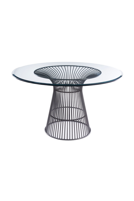 Round Tempered Glass Dining Table | OROA Modern Chandler | Oroa.com