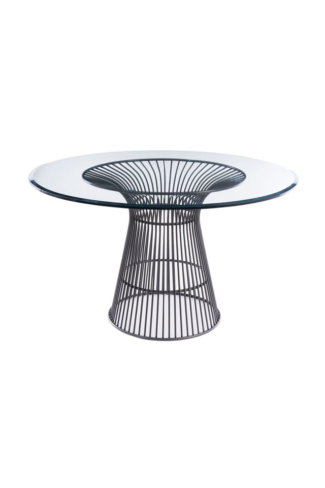 Round Tempered Glass Dining Table | OROA Modern Chandler | Oroa.com