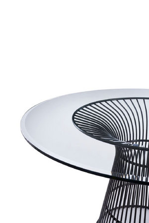 Round Tempered Glass Dining Table | OROA Modern Chandler | Oroa.com