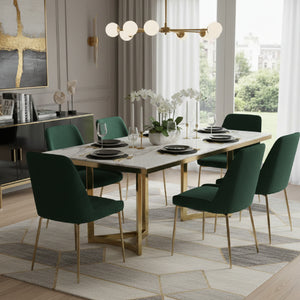   White Marble Top Dining Table | Oroa.com