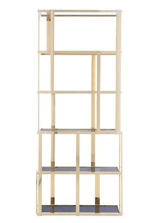 Gold Framed Bookcase | OROA Modern Tipton | Oroa.com