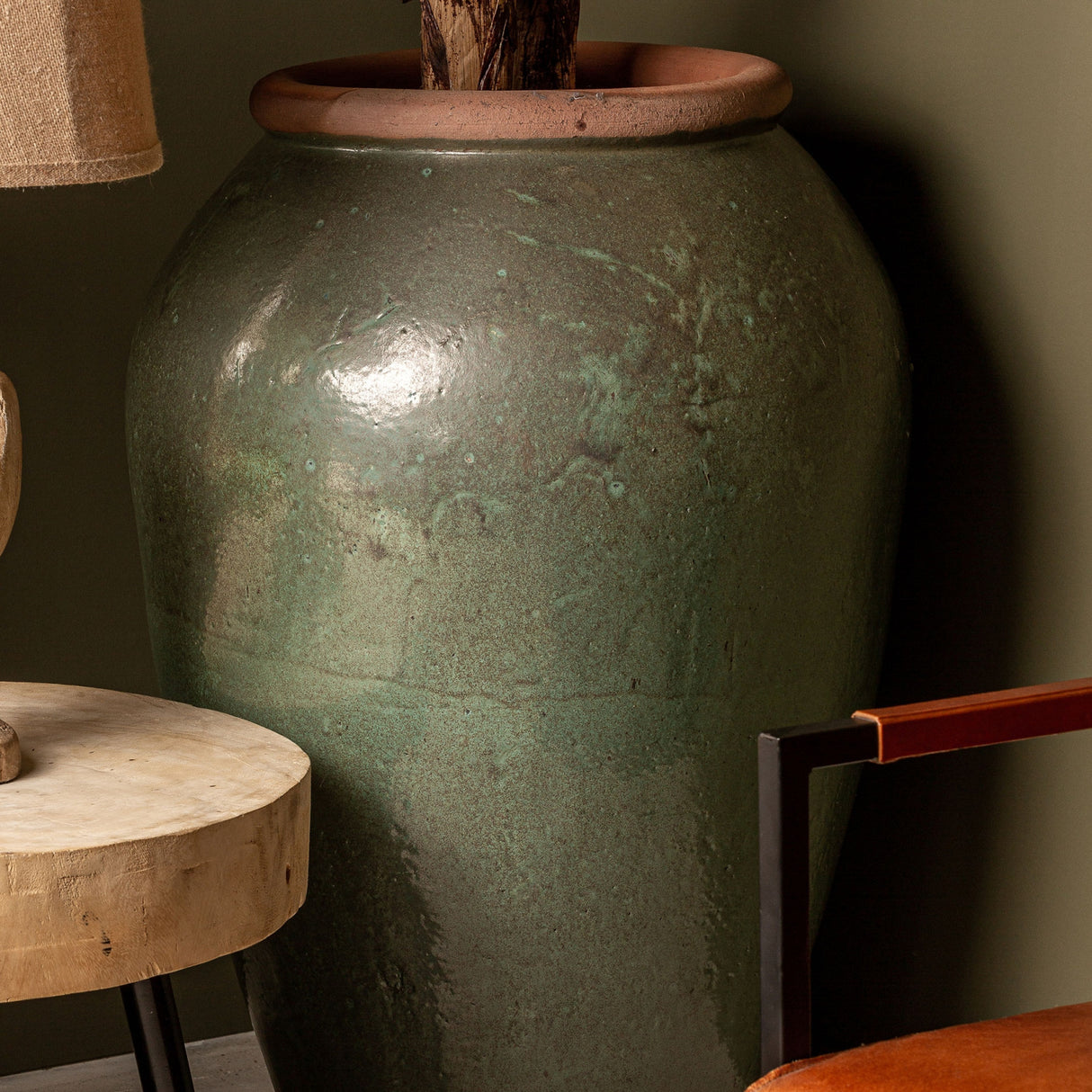   Aged Colored Ceramic Jar | Oroa.com