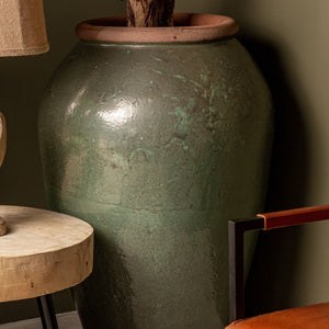   Aged Colored Ceramic Jar | Oroa.com