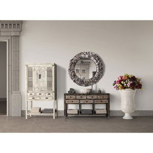   Modern European furniture - Oyster Shell Round Mirror - www.oroa.com | Oroa.com