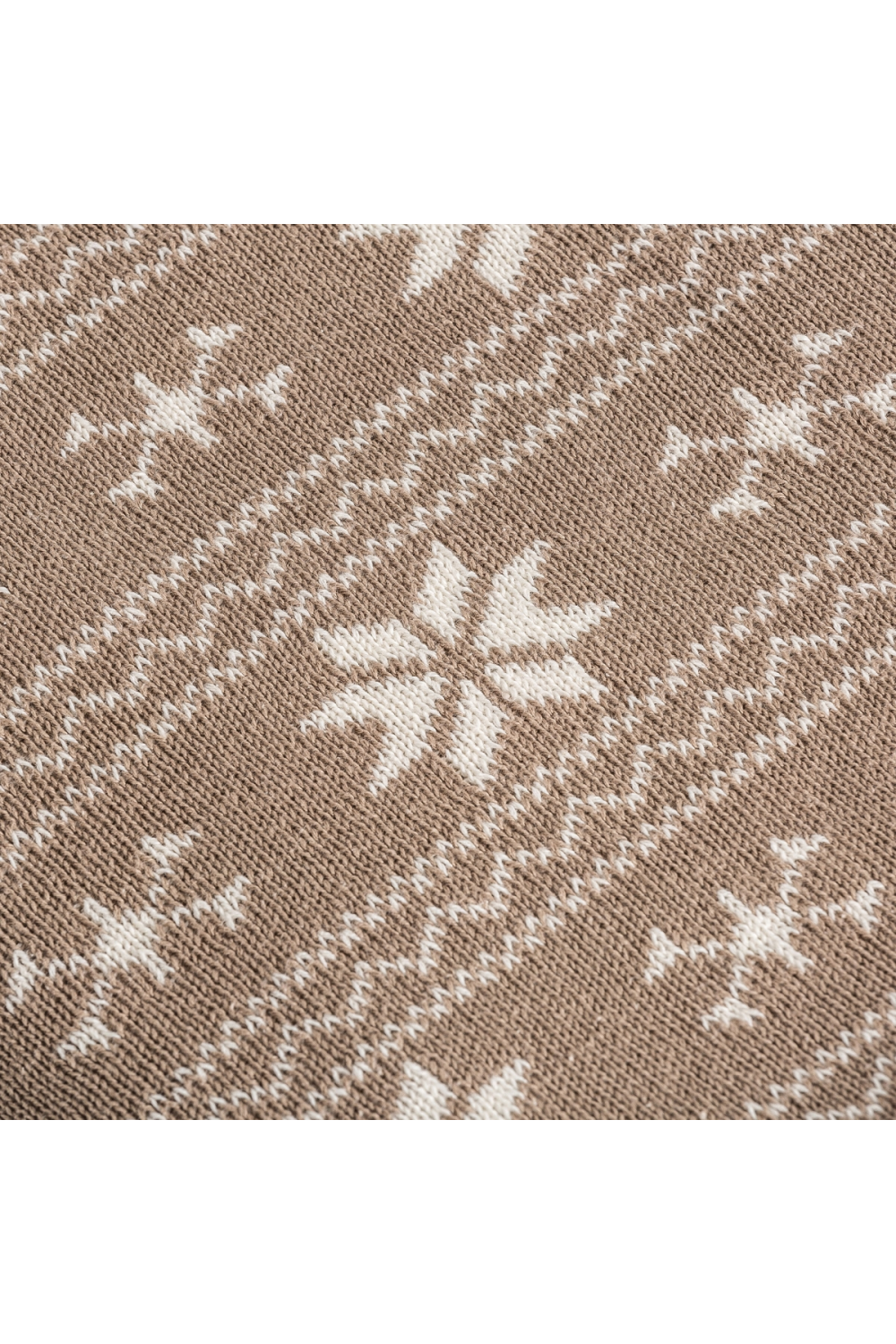 Brown Cotton Printed Plaid | Vical Home Snow | Oroa.com