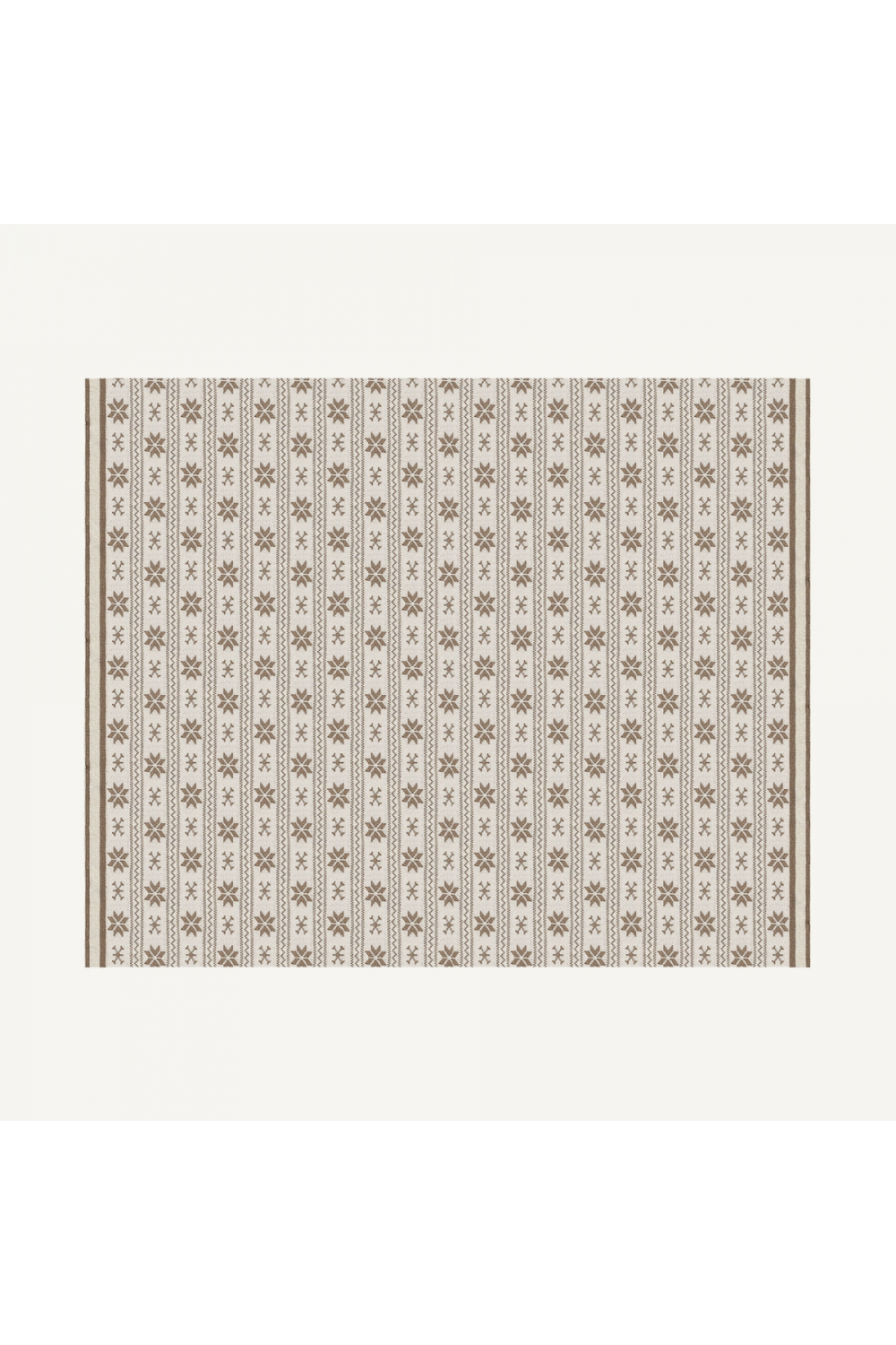 Brown Cotton Printed Plaid | Vical Home Snow | Oroa.com