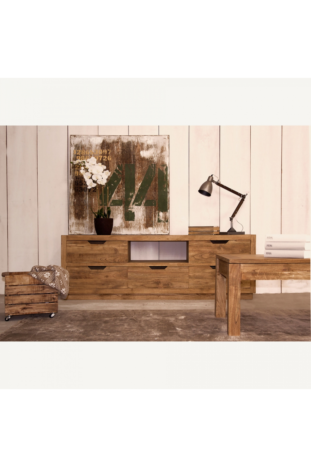 Brown Cotton Printed Plaid | Vical Home Snow | Oroa.com