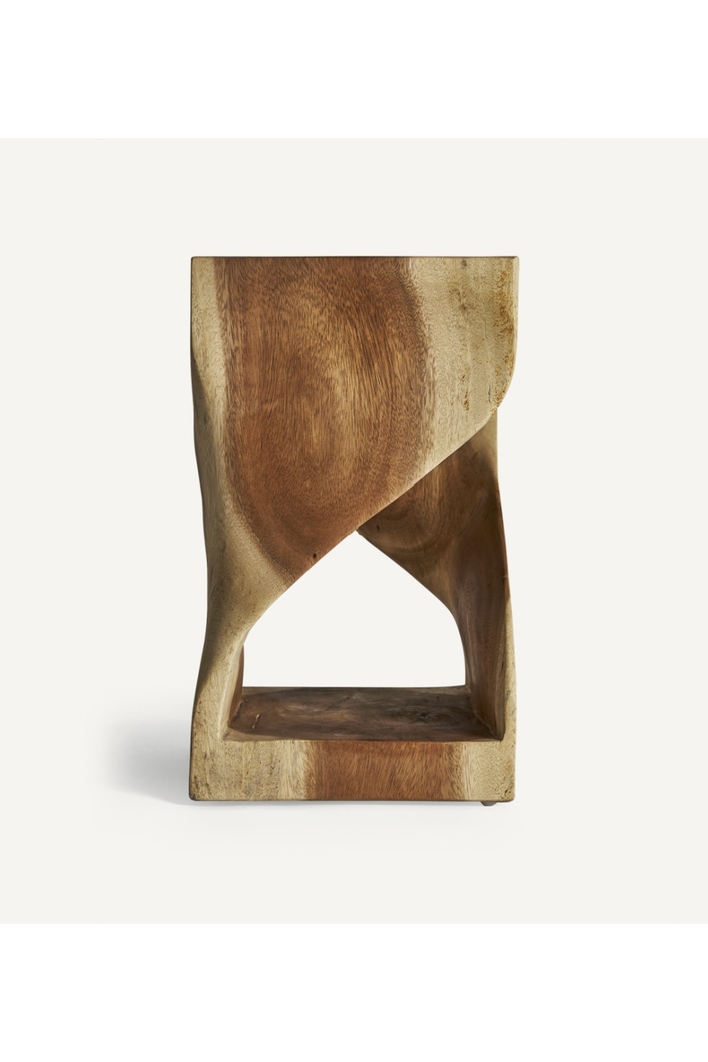 Acacia Wood Sculpted Side Table | Vical Home Maun | Oroa.com