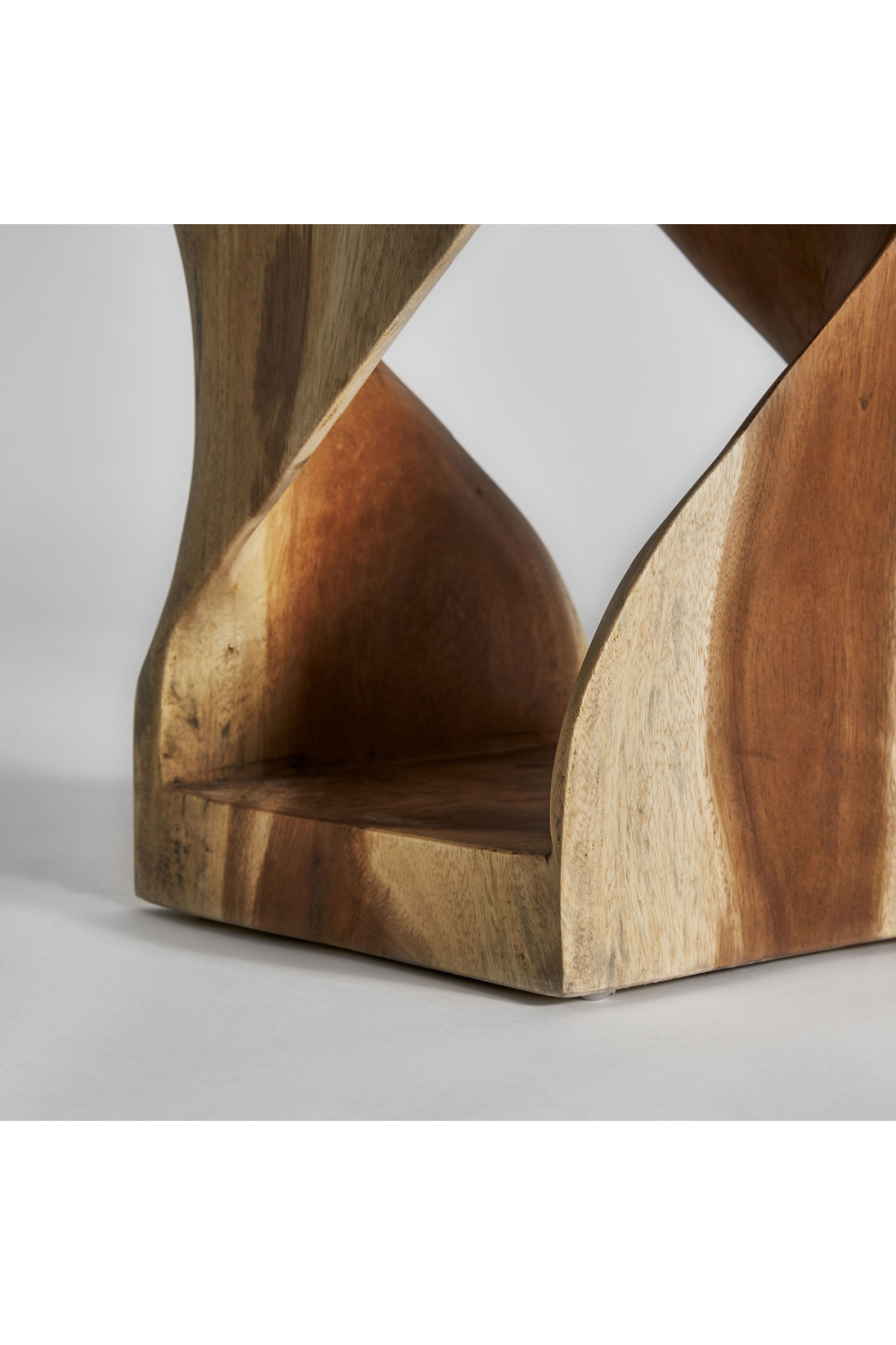 Acacia Wood Sculpted Side Table | Vical Home Maun | Oroa.com