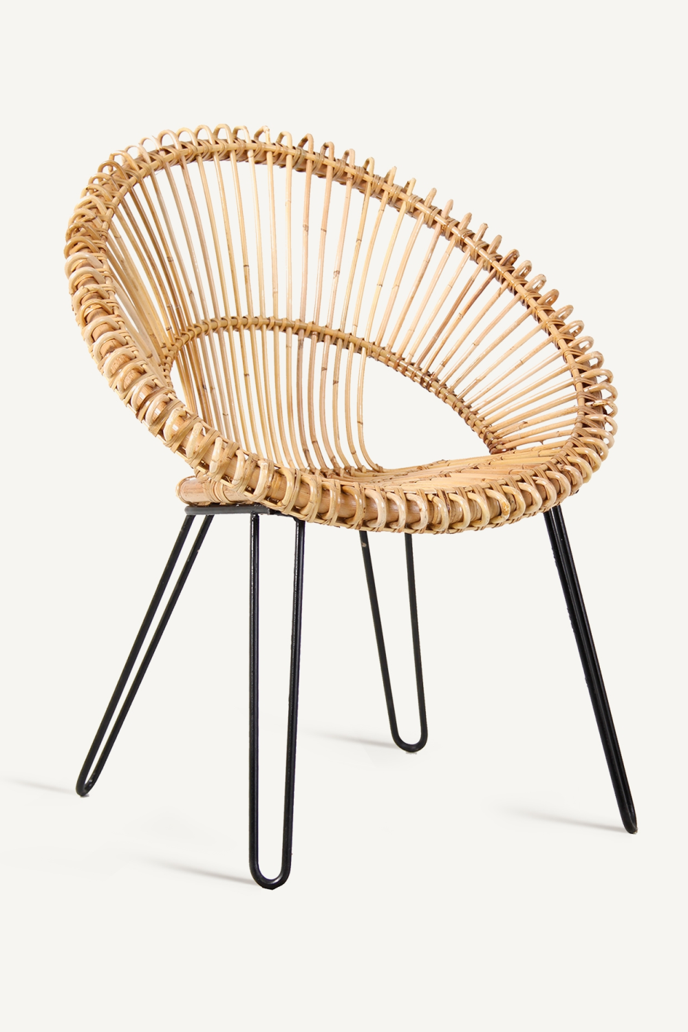 Brown Rattan Round Armchair | Vical Home Alfta | Oroatrade.com