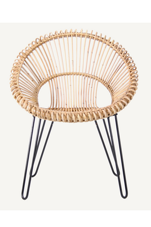 Brown Rattan Round Armchair | Vical Home Alfta | Oroa.com