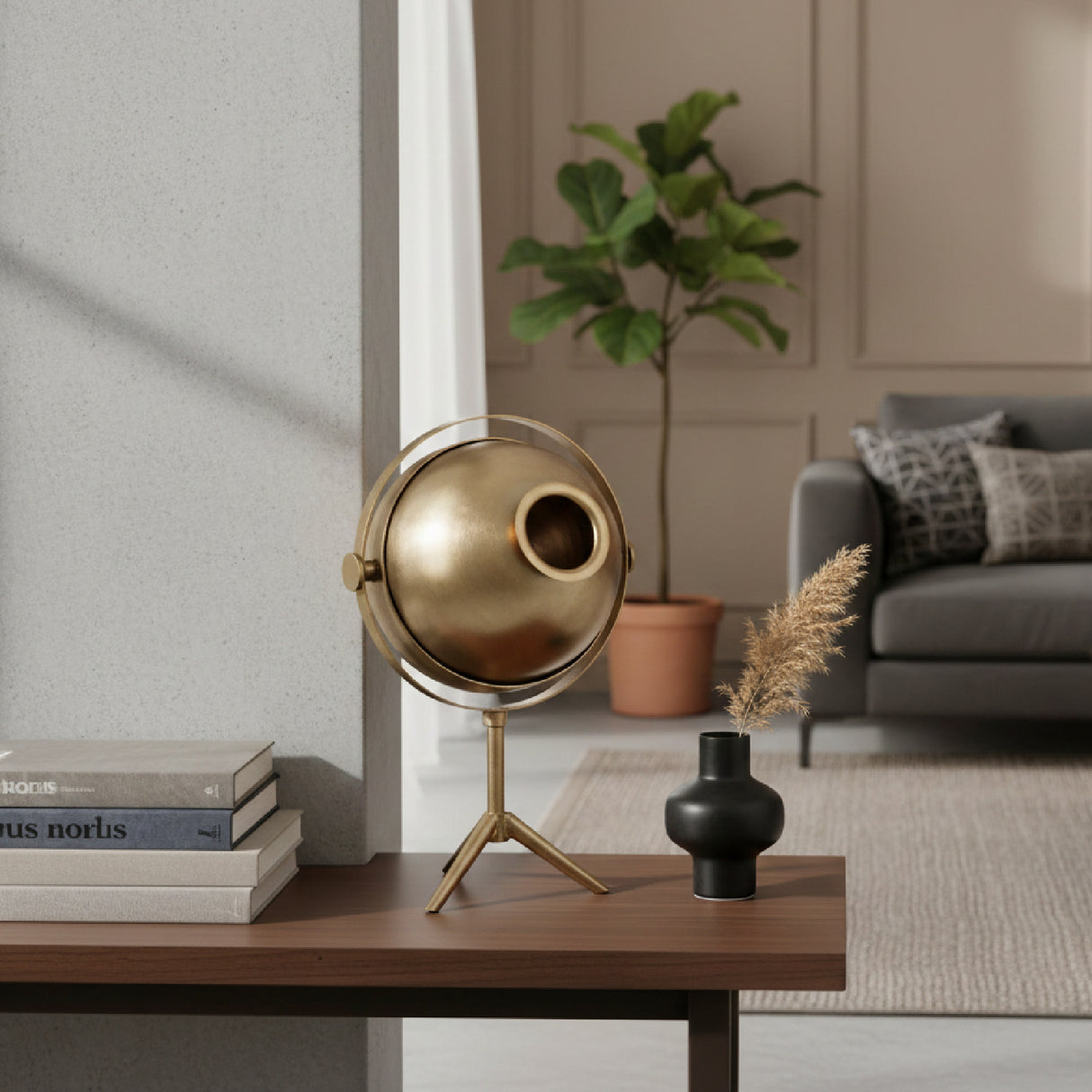   Gold Sphere Table Lamp | Oroa.com