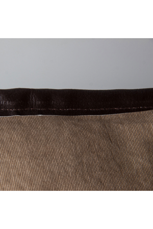 Taupe Cotton Hemmed Cushion | Vical Home Oliver | Oroa.com