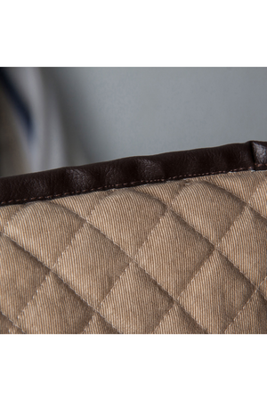 Taupe Cotton Hemmed Cushion | Vical Home Oliver | Oroa.com