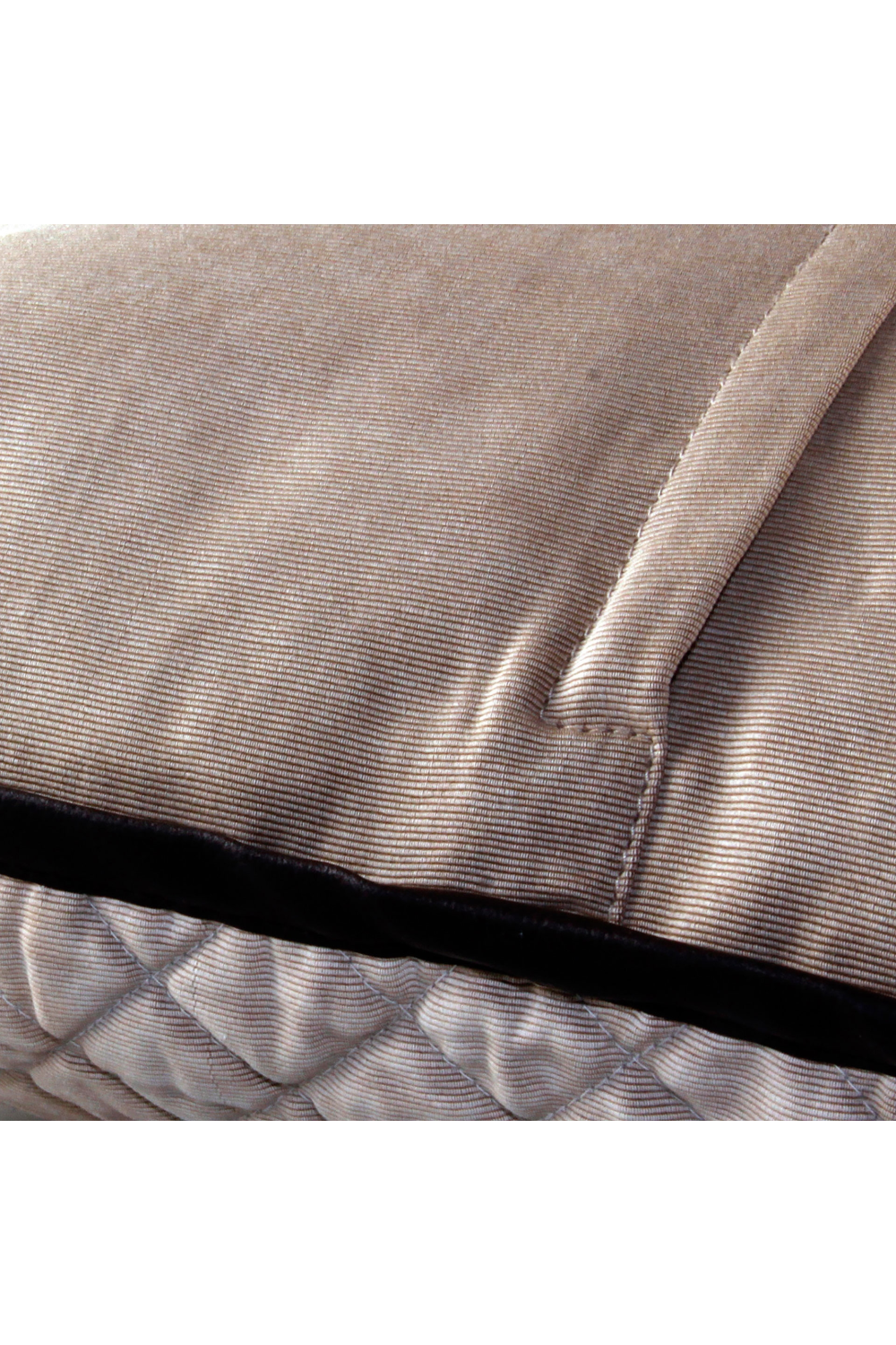 Taupe Cotton Hemmed Cushion | Vical Home Oliver | Oroa.com