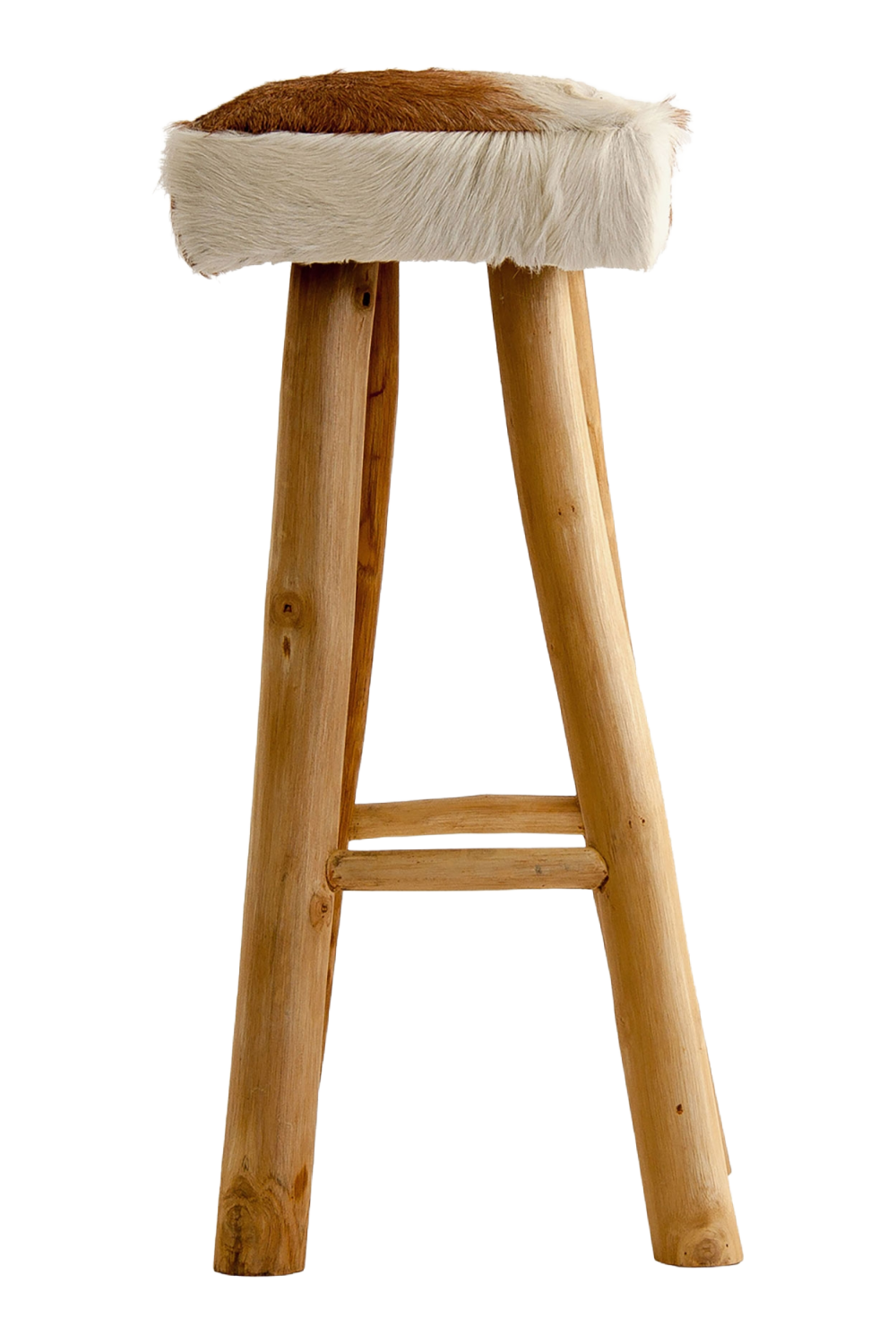 Furry Leather Stool | Vical Home Dallas | Oroa.com