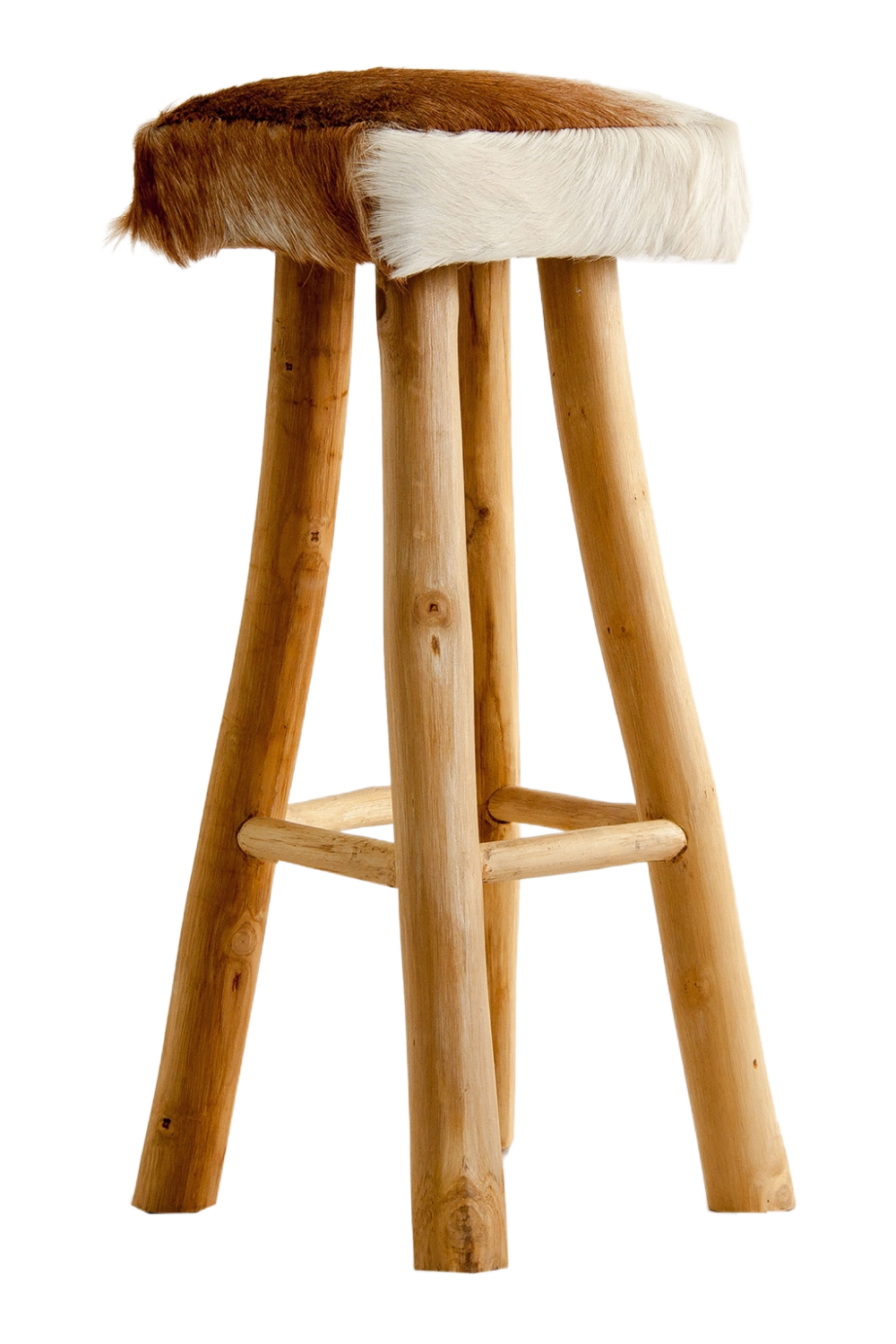 Furry Leather Stool | Vical Home Dallas | Oroa.com