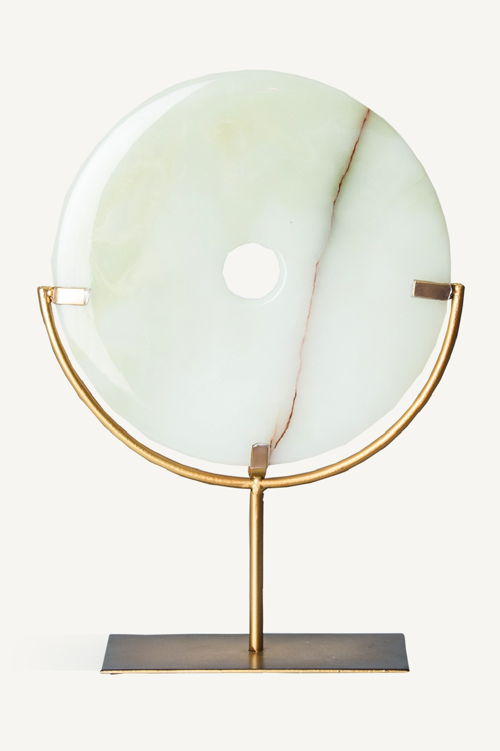 Round Natural Gem Decor Figure L | Vical Home Jade | Oroa.com