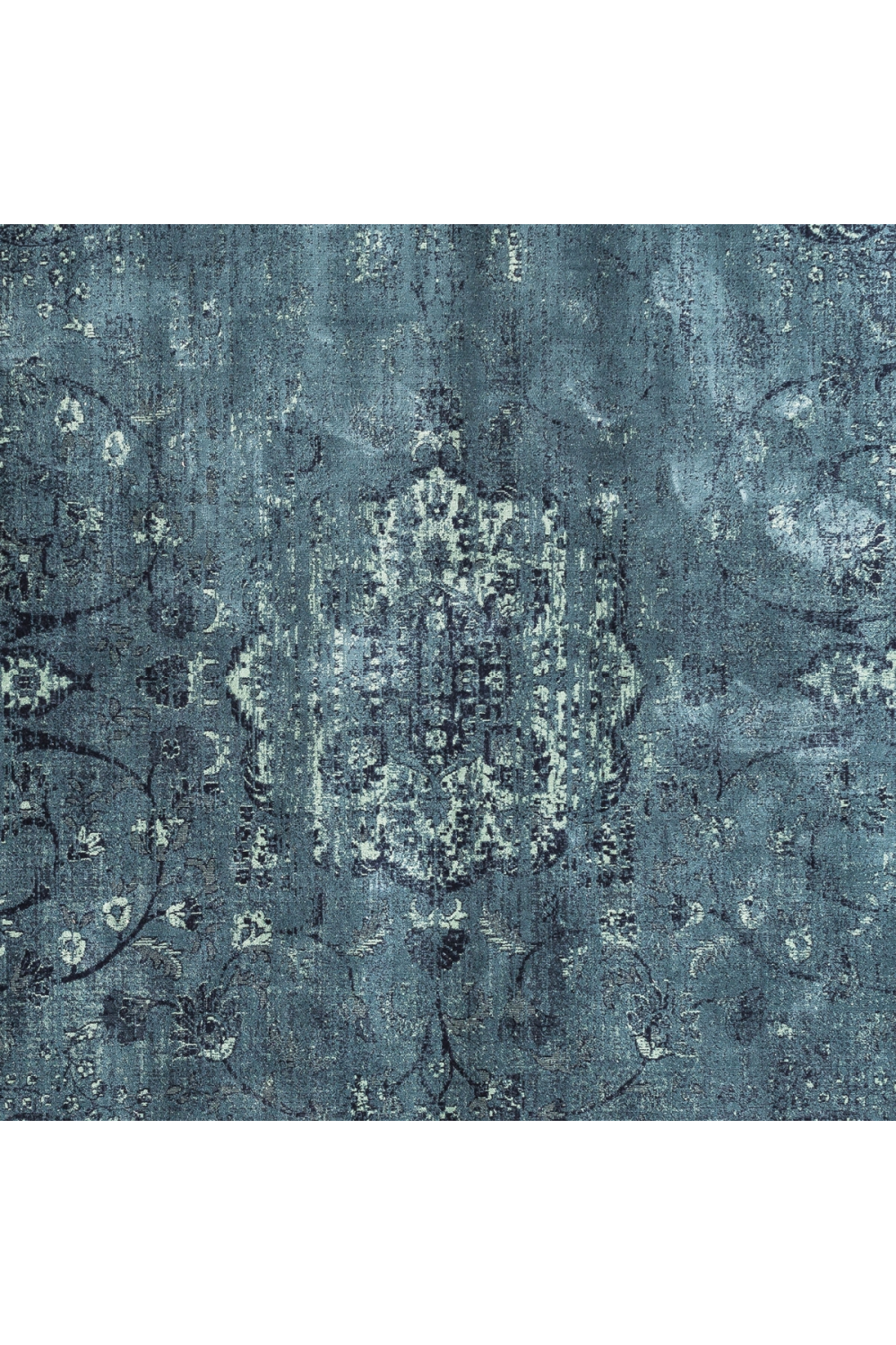 Turquoise Viscose Area Rug 9'6" x 6'6" | Vical Home Mirta | Oroatrade.com