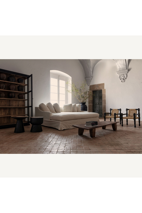 Black Tropical Wood Side Table | Vical Home Arusa | Oroa.com