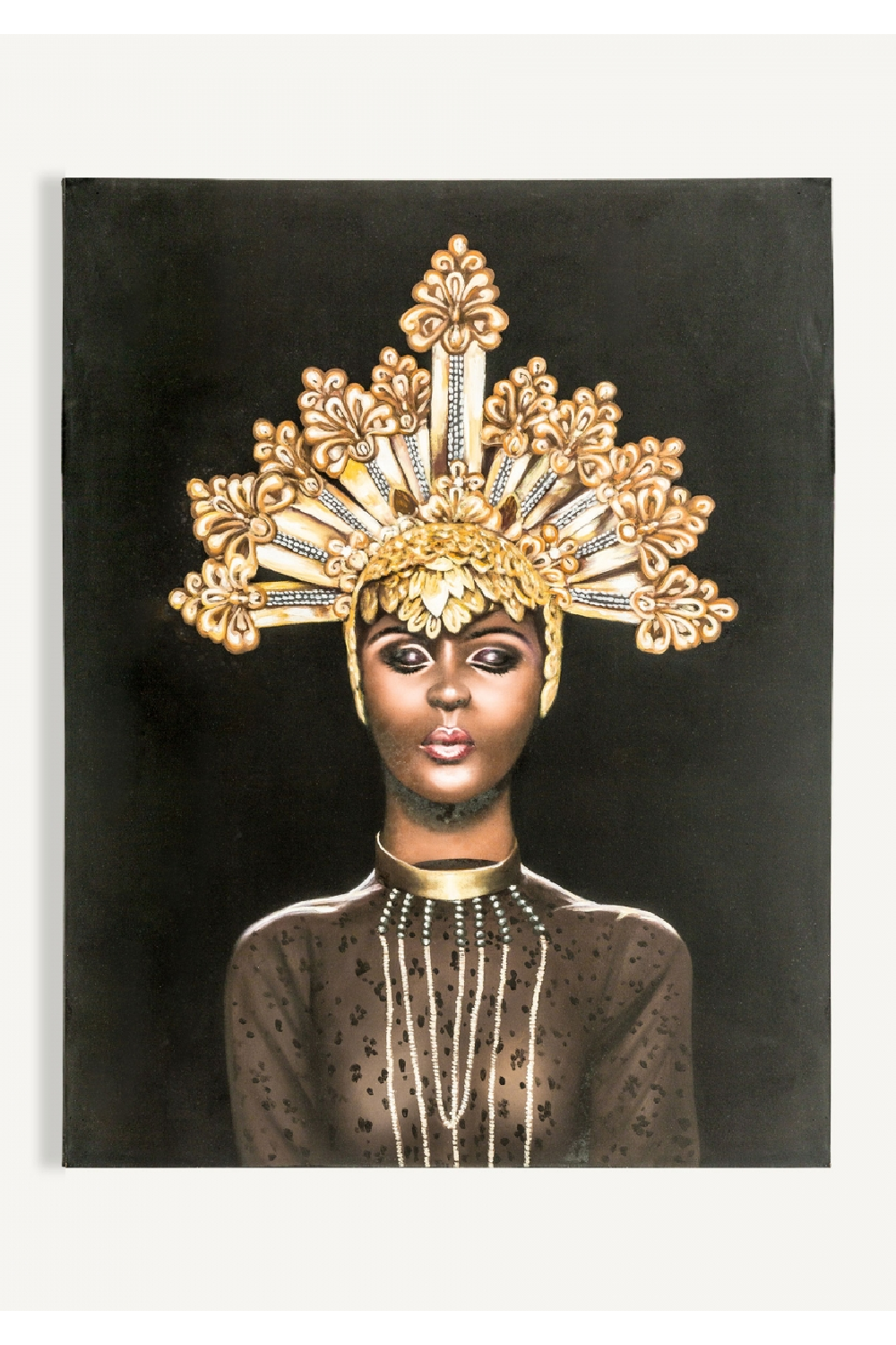 Golden Headdress Art Print | Vical Home Niurka | Oroa.com