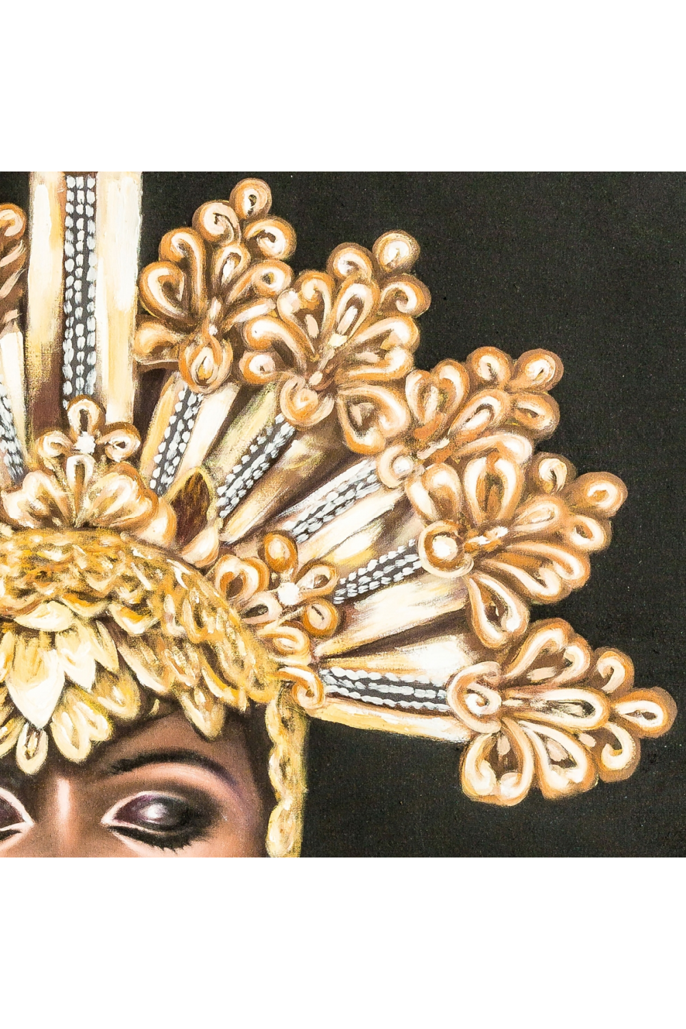 Golden Headdress Art Print | Vical Home Niurka | Oroa.com