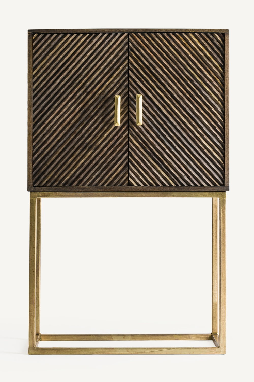 Gold 2-Door Bar Cabinet | Vical Home Kraj | Oroa.com